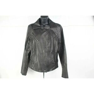 ladies LUCKY BRAND Leather Jacket size S